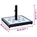 Base per Ombrellone Blu e Bianco Quadrata 12 kg - Foto miniatura 2