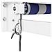 Tenda Sole Retrattile Blu E Bianca 3,5x2,5m Tessuto E Alluminio - Foto miniatura 8