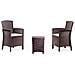 Set Salotto Da Esterno Jupiter, Set Da Giardino Con Cuscini, Salottino Indoor E Outdoor Effetto Rattan, 100% Made In Italy, Marrone - Foto miniatura 2