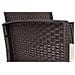 Set Salotto Da Esterno Jupiter, Set Da Giardino Con Cuscini, Salottino Indoor E Outdoor Effetto Rattan, 100% Made In Italy, Marrone - Foto miniatura 4