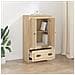 Credenza Rovere Sonoma 60x35,5x103,5 Cm In Legno Multistrato - Foto miniatura 3