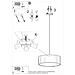 Lampadario Rollo 45 Sl. 0830 - Minimalista Lampadario Bianco 106x45x45 Cm - Foto miniatura 5