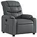 Poltrona Reclinabile Elettrica Grigia In Similpelle - Foto miniatura 3