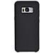 Cover Per Galaxy S8 Plus In Silicone Rigido Morbido Al Tatto, Nero - Foto miniatura 1