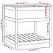 Fioriera Con Mensola Miele 82,5x82,5x81 Cm Legno Massello Pino - Foto miniatura 7