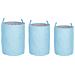 Set Di 3 Cestini Archa Cotone Azzurro - Foto miniatura 8