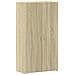 Schedario Rovere Sonoma 60x32x115 Cm In Legno Multistrato - Foto miniatura 2