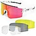 Sunthrill Set Occhiali Da Sole Sportivi Bianchi - Foto miniatura 1