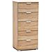 Mobiletto Con 5 Cassetti In Legno Nobilitato In Varie Tinte 45x38xh103 Cm - Foto miniatura 1