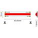 Striscia Led Cob Monocolore Da 15w /mt 24v - Bobina Da 5m - Rosso - Foto miniatura 2