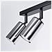 Lampada A Soffitto Winx 6l Nero /cromo Sl. 1372 - Moderno Lampade Da Soffitto Nero /cromato 18.5x118x6 Cm - Foto miniatura 6