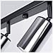 Lampada A Soffitto Winx 6l Nero /cromo Sl. 1372 - Moderno Lampade Da Soffitto Nero /cromato 18.5x118x6 Cm - Foto miniatura 7