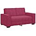 Divano a 2 Posti Rosso Vino 120 cm in Velluto - Foto miniatura 1