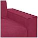 Divano a 2 Posti Rosso Vino 120 cm in Velluto - Foto miniatura 5