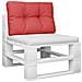 Cuscino Per Pallet Rosso 60x40x12 Cm In Tessuto - Foto miniatura 3