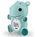 Termometro Da Bagno E Ambiente Con Ippopotamo Galleggiante, Verde Acqua - Foto miniatura 3