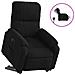 Poltrona Alzapersona Reclinabile Elettrica Nera in Microfibra - Foto miniatura 1