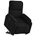 Poltrona Alzapersona Reclinabile Elettrica Nera in Microfibra - Foto miniatura 3