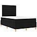 Letto a Mola con Materasso Nero 120x200 cm in Tessuto - Foto miniatura 6
