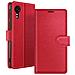 Custodia A Portafoglio Per Galaxy Xcover 5 Con Supporto E Linguetta Magnetica, Rosso - Foto miniatura 1