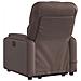 Poltrona Alzapersona Elettrica Reclinabile Marrone Similpelle - Foto miniatura 5