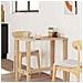 Piano Tavolo Rettangolare 80x60x2cm in Legno Massello di Acacia - Foto miniatura 4