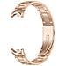 Cinturino In Metallo Compatibile Con Xiaomi Mi Band 8/9/10 - Design A Barra A Molla - Acciaio Inossidabile Pinkgold - Foto miniatura 1