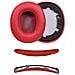 Kit Di Ricambio Per Cuscinetti Auricolari In Pelle Proteica Compatibile Con Cuffie Jbl Tune T700bt T710 720 T750btnc T760nc Red - Foto miniatura 1