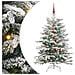 Albero di Natale Artificiale con Rami Pieghevoli Bianco 150 cm - Foto miniatura 1
