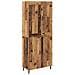 Credenza 2 pcs Legno vecchio Legno Stratificato e Vetro - Foto miniatura 1