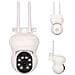 Telecamera Di Sicurezza Wireless Hd Da 200w Con Pan & Tilt, Visione Notturna A Colori - Foto miniatura 2