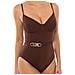 Costume Da Bagno Con Ferretto Retrò Da Donna Con Cintura Mm1n615 - Foto miniatura 4