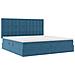 Letto con contenitore e materasso Blu Scuro 200 x 200 cm - Foto miniatura 5
