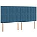 Letto con contenitore e materasso Blu Scuro 200 x 200 cm - Foto miniatura 8
