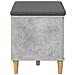 Panca per ingresso con cuscino Grigio Cemento 60 x 38 x 46 cm - Foto miniatura 7