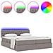Letto con luci a strisce a LED Talpa 180 x 200 cm Tessuto - Foto miniatura 4