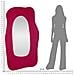 Specchio Con Cornice Vkh471-rosa-mdf-90x4x165 Cm - Foto miniatura 7