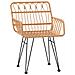 Set da Pranzo per Giardino 7 pcs Marrone - Foto miniatura 6