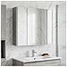 Mobiletto per specchio da bagno Grigio Sonoma - Foto miniatura 4