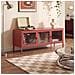 Mobile Industrial Tv Port In Metal Ezra Da 130 Cm With 3 Ante, In Terracotta And Glass Temperato. - Foto miniatura 1