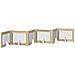 Cancello per cani pieghevole con supporti 6 pcs Rovere Sonoma - Foto miniatura 1