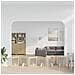 Cancello per cani pieghevole con supporti 6 pcs Rovere Sonoma - Foto miniatura 2