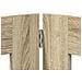 Cancello per cani pieghevole con supporti 6 pcs Rovere Sonoma - Foto miniatura 4