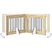Cancello per cani pieghevole con supporti 6 pcs Rovere Sonoma - Foto miniatura 6