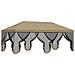 Copertura Gazebo con Pareti Laterali 6 x 3 m Beige Poliestere - Foto miniatura 4