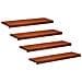 Tappeti per scale 4 pz 90 x 25 x 2 cm Marrone - Foto miniatura 1