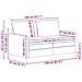 Set di divani 2 pz Grigio Chiaro Tessuto - Foto miniatura 5