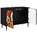 Mobile TV GENNEP 69 x 33 x 50,5 cm Rovere Nero - Foto miniatura 3