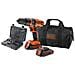 Kit Trapano Avvitatore A Percussione 18V Litio Con 2 Batterie - Foto miniatura 2