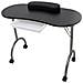 Tavolo manicure nero con rotelle Dimensioni 90 x 37 x 68 cm  - Foto miniatura 1